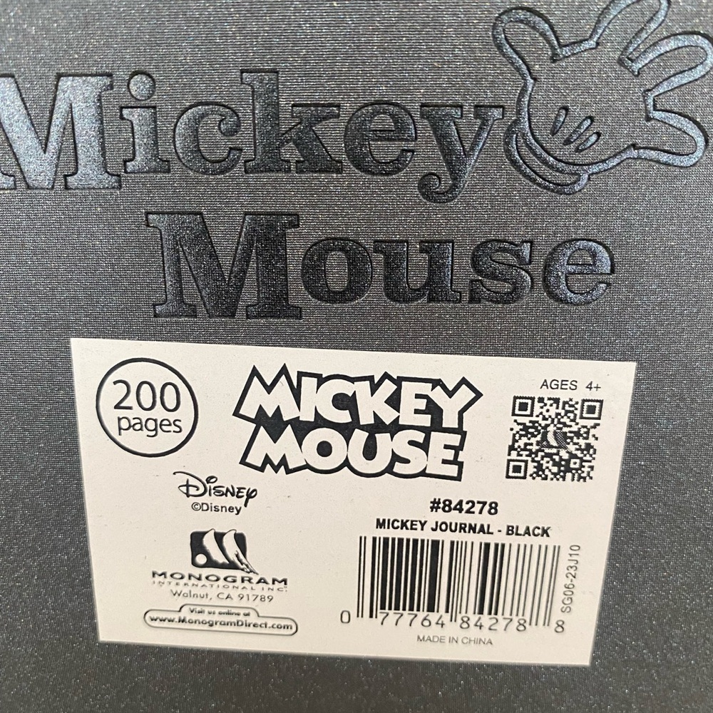 Disney Mickey Mouse Hard Cover Journal - Picture 4 of 5